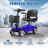 20 Miles Foldable Powered Mobility Scooters for Seniors and Adults, Blue view 2