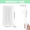4 Pcs Portable Dental Floss Dispenser Refillable Dental Flossers Case Automatic Travel Floss Pick Organizer Pocket Floss Boxes with 40 Floss Picks for Cleaning Teeth (2 White+2 Pink) view 2