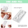 4 Pcs Portable Dental Floss Dispenser Refillable Dental Flossers Case Automatic Travel Floss Pick Organizer Pocket Floss Boxes with 40 Floss Picks for Cleaning Teeth (2 White+2 Pink) view 3
