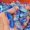 Stone Titanium Aqua Blue Aura Quartz Crystal Cluster (500g) view 4