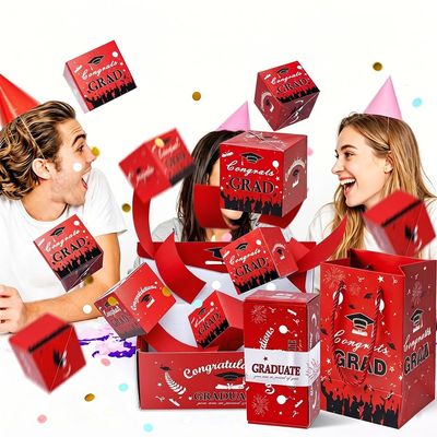 Graduation Surprise Explosion Gift Box, 2026 New Surprise Gift Box Explosion, Surprise Pop Up Gift Box Money Graduation, Unique Folding Bouncing Envelope Gifts Box, for Party Gifts