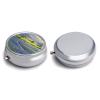 Texas Bluebonnets Scenery Pill Organizer Portable Metal Round Pill Box with 3 Compartments Exquisite Unique Small Pill Case Travel Pill Container Medicine Organizer Box for Adult & Gift view 3