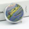 Texas Bluebonnets Scenery Pill Organizer Portable Metal Round Pill Box with 3 Compartments Exquisite Unique Small Pill Case Travel Pill Container Medicine Organizer Box for Adult & Gift view 4