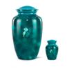 Butterfly Adult Cremation Urn for Men and Women Funeral - Burial Large Keepsake - Insect Theme Urns for Remembrance - Sympathy Gifts (Teal Green, 1 Large 4 Keepsake) view 3