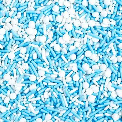 Winter Blue Sprinkles Edible for Baking, Mix For Cupcakes Decorations