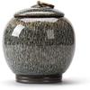 TBMFZJQKXUR Urns Ashes,Mini Cremation Urn,Pet, Keepsake, Medium Size Ceramics Adult Human Memorial, Ash, Coffin, Sealed Ceramic view 1
