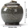 TBMFZJQKXUR Urns Ashes,Mini Cremation Urn,Pet, Keepsake, Medium Size Ceramics Adult Human Memorial, Ash, Coffin, Sealed Ceramic view 2
