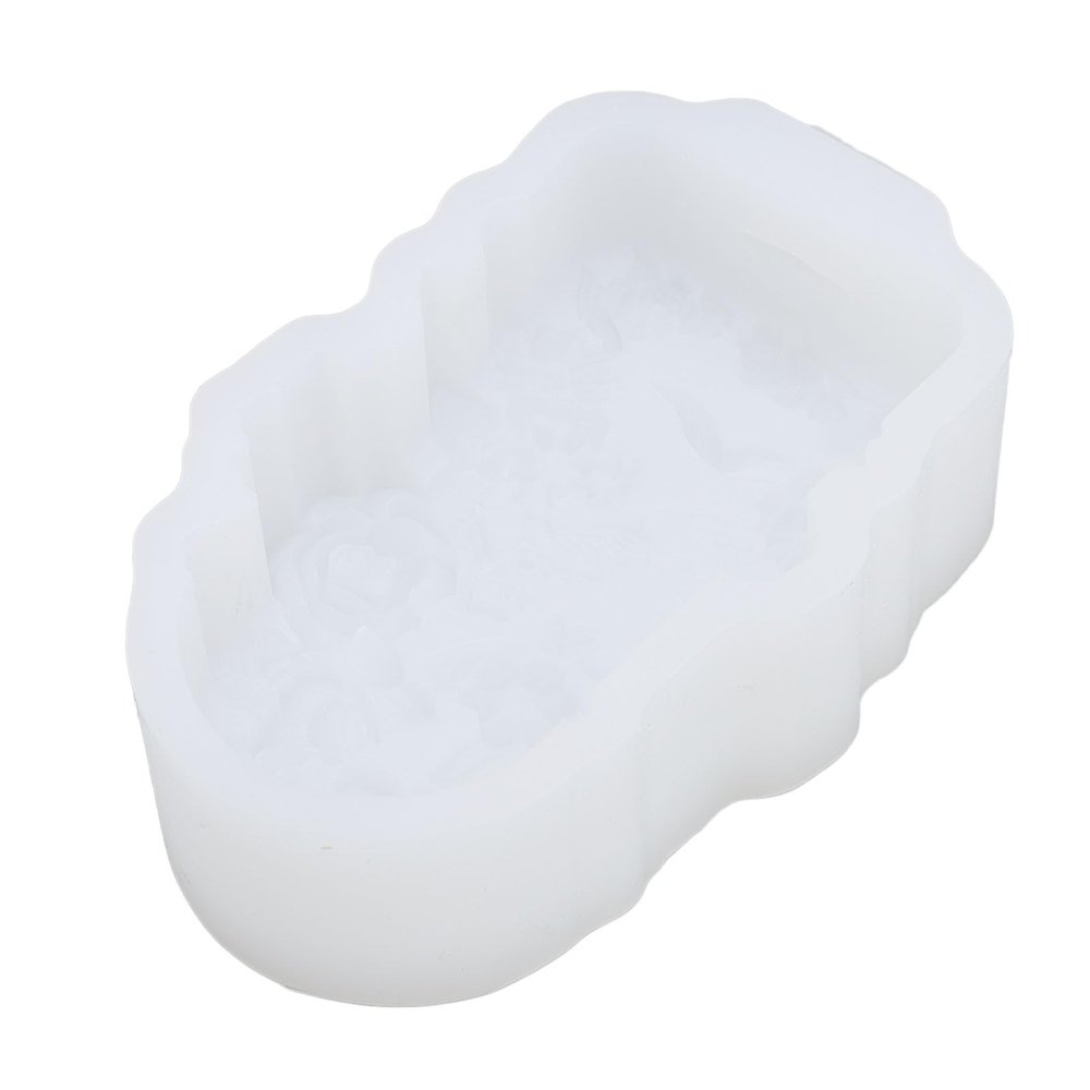 Omquot Food Grade Silicone Flower Pattern Ice Cream Template for Creative Craft Projects