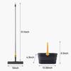 1.4 Gallon Collapsible Plastic Mop Bucket with 51-inch Sponge Mop, Gray VU52430 view 2