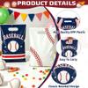 QOIUSO 50PCS Baseball Party Favor Bags - Baseball Goodie Bags with Handles - Plastic Baseball Treat Bag for Birthday Party, Team Snacks, Candy, Gifts & Sports Theme Party Supplies view 3