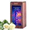 Seahorse Wooden Cremation Urns for Ashes 11.25 Inch - Blue Urn for Ashes Adult Male - Sunset Personalized Funeral Urns - Custom Engraved Cremation Urn - Funeral Gift for Memory view 1