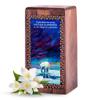 LEXFAY Personalized Bear Wooden Cremation Urns for Human Ashes - 5 Inch Small Burial Urns for Adult Ash - Custom Funeral Urn for Mom and Dad - Wood Keepsake Urn Box view 1