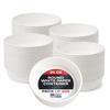 24oz Round White Paper Bowls (100-Pack) - Water & Oil Proof, Disposable view 1