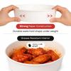 24oz Round White Paper Bowls (100-Pack) - Water & Oil Proof, Disposable view 3