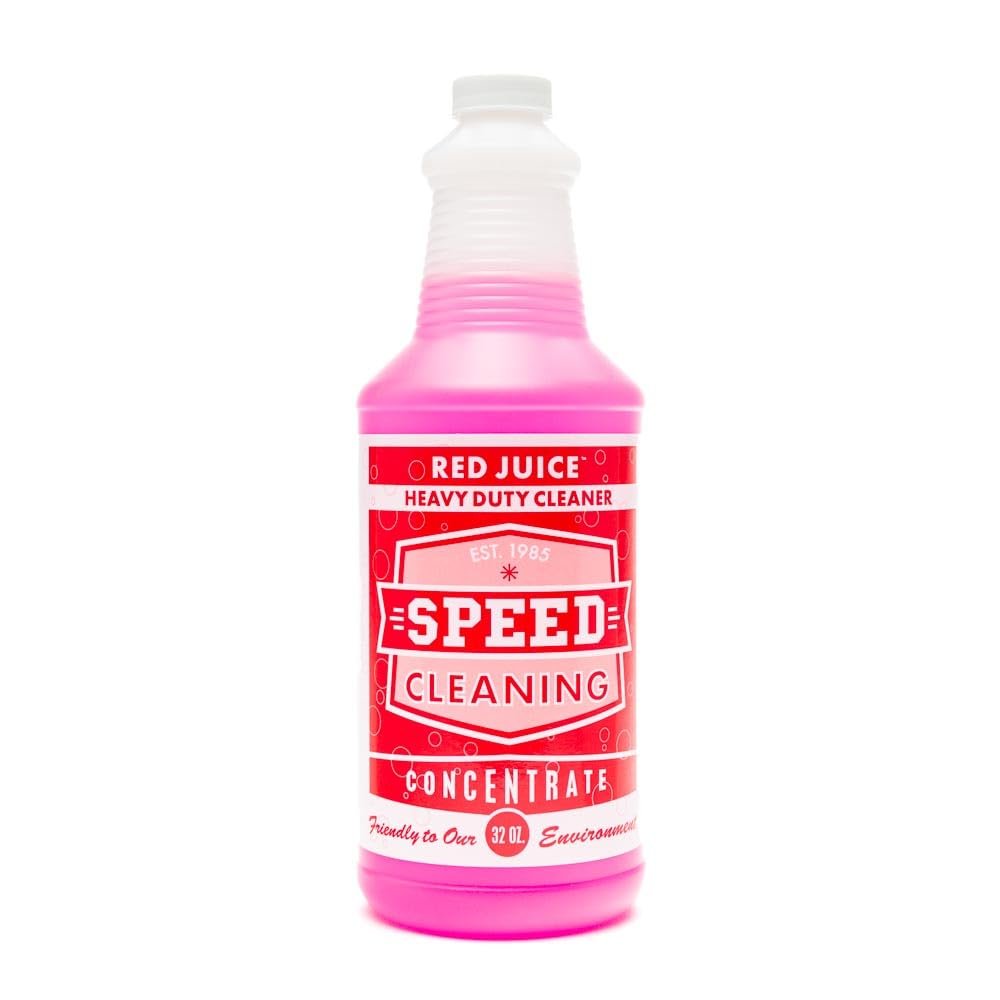 Speed Cleaning Red Juice All-Purpose Cleaner, Degreaser, Non-Toxic, Biodegradable, Commercial Strength, 32 oz Concentrate Refill