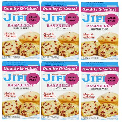 Raspberry Muffin Mix (Pack Of 6) 7 oz. Each - Make Great Pancakes