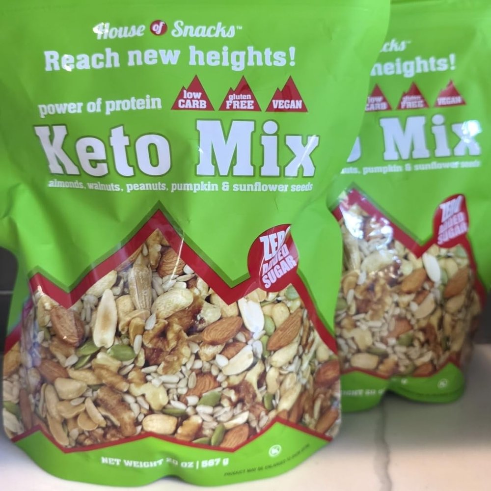 House of Snacks Keto Mix, Almonds, Walnuts, Peanuts, Pumpkin Seeds, and Sunflower Seeds, 2 Pack
