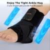 WHCOOL Slim-Fit Ankle Brace for Sprained Ankle, Quick Lace Up Ankle Support for Women Men With 2 Auto-Shaped Pads, Air Fabric Cool Ankle Stabilizer for Injury Recover, Running,Sports,XS(9.6-10) view 2