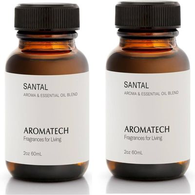 AromaTech Santal Aroma Essential Oil Blend: Luxury Hotel Inspired Aromatherapy with Amber, Vanilla, Cedar & Sandalwood for Ultrasonic Diffusers