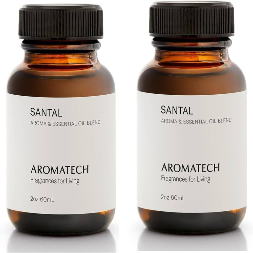AromaTech Santal Aroma Essential Oil Blend: Luxury Hotel Inspired Aromatherapy with Amber, Vanilla, Cedar & Sandalwood for Ultrasonic Diffusers