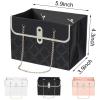 Limbeuuu 36 Pack Flower Bag Bulk, Small Paper Gift Bags with Metal Chain Handles, Rectangle Bouquet Carrier for Wedding, Birthday, 5.9x3.9x4.3 Inch Three Colors view 2