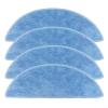 RichVibe 4-Pack Microfiber Mop Cloths For BPMIO B12 Robot Vacuum, Washable Replacement Pads for Efficient Floor Cleaning, Blue view 1