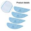 RichVibe 4-Pack Microfiber Mop Cloths For BPMIO B12 Robot Vacuum, Washable Replacement Pads for Efficient Floor Cleaning, Blue view 4