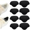6 Pairs Self-Adhesive Shoe Heel & Toe Repair Patches, Sneaker Inner Heel Anti-Friction Pads, Shoe Hole Repair Kits for Men and Women (Black) view 1