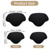 6 Pairs Self-Adhesive Shoe Heel & Toe Repair Patches, Sneaker Inner Heel Anti-Friction Pads, Shoe Hole Repair Kits for Men and Women (Black) view 2