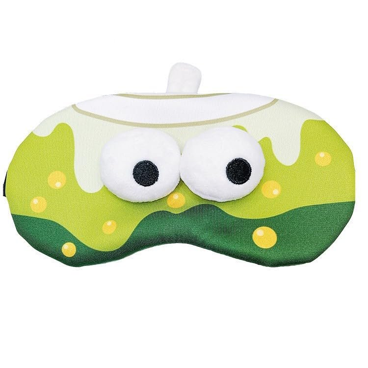 Sleep Eye Masks, Cute Plush Sleep Eye Cover Lightweight Adjustable Eyeshade Faux Fur Mask Light Blocking, Travel Nap Unisex (Milk Tea)