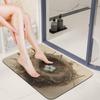 Diatomaceous Earth Birds Nest Bath Mat 16x24 Ultra-Absorbent & Fast-Drying Floor Mat with Non-Slip Rubber Backing Thin 0.15" Profile for Bathroom Entryway Doorway Mud Dog Food Mat view 1