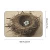 Diatomaceous Earth Birds Nest Bath Mat 16x24 Ultra-Absorbent & Fast-Drying Floor Mat with Non-Slip Rubber Backing Thin 0.15" Profile for Bathroom Entryway Doorway Mud Dog Food Mat view 2