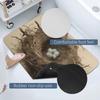 Diatomaceous Earth Birds Nest Bath Mat 16x24 Ultra-Absorbent & Fast-Drying Floor Mat with Non-Slip Rubber Backing Thin 0.15" Profile for Bathroom Entryway Doorway Mud Dog Food Mat view 3