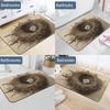 Diatomaceous Earth Birds Nest Bath Mat 16x24 Ultra-Absorbent & Fast-Drying Floor Mat with Non-Slip Rubber Backing Thin 0.15" Profile for Bathroom Entryway Doorway Mud Dog Food Mat view 4