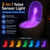 TFFUAM Motion-Activated UV Toilet Light with Motion Sensor, Rechargeable Automatic LED Night Light for Bathroom Bowl, Adhesive Mounted Smart Lighting for Toilet (1 Pack) view 2