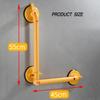 Shower Grab Bars for Seniors - No Drilling, Removable, with Safety Indicator(Yellow) view 2