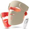 3D Wireless Red Light Therapy Mask for face Dual NIR, 70 LEDs, 9 Modes, Under-Eye Cooling, Cordless & Rechargeable LED Face Mask for Home & Travel, Skincare Gifts for Women Mom Wife view 1