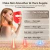 3D Wireless Red Light Therapy Mask for face Dual NIR, 70 LEDs, 9 Modes, Under-Eye Cooling, Cordless & Rechargeable LED Face Mask for Home & Travel, Skincare Gifts for Women Mom Wife view 2