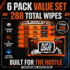 BLUE COLLAR WIPES - XL Flushable Adult Wet Wipes - Biodegradable, Sewer & Septic Safe - Overtime Chill Scent - 288 Total Wipes (6 Resealable Packs of 48) view 4