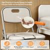 Folding Aluminum Commode Chair Removable Bucket 150kg Capacity Lightweight Bedside Shower Aid for Elderly Disabled view 4