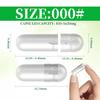 000 Empty Capsules-1000 Count Separated Clear Capsules Empty Size 000 for DIY Vegetable Capsules Filling view 2