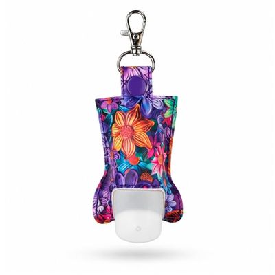 Bright Flowers Inhaler Holder Key Fob