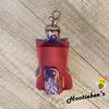 Bright Flowers Inhaler Holder Key Fob view 4
