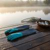 Waterproof Rubber Gloves Thickened Long Rubber Gloves Reusable for Fishing, Oil-resistant, Non-lined, Tie-strap, 63CM Length view 4