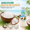Coconut Milk Drink Kuii Original Coconut Flavor With Nata de Coco Bits - Includes a Bottle Cap Opener Fun & Fruity Tropical Hydration, 12-Pack Glass Bottles, 9.8 Fl Oz view 2