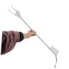 VICASKY Long Reach Grabber Tool for Elderly and Pregnant Women, 28-inch White Trash Picker Stick with Ergonomic Handle, No-Bend Reacher Aid for Elderly Assistance and Daily Item Pickup view 4