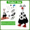 YGEINIT 2026 World Cup Soccer Desk Goose Outfits, 7 Inch Desk Goose Outfits Felt Costume with Soccer, World Cup Decoration for Desktop Goose Statues, Gifts for Soccer Lovers (Dress+ Pennant) view 2
