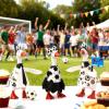 YGEINIT 2026 World Cup Soccer Desk Goose Outfits, 7 Inch Desk Goose Outfits Felt Costume with Soccer, World Cup Decoration for Desktop Goose Statues, Gifts for Soccer Lovers (Dress+ Pennant) view 4