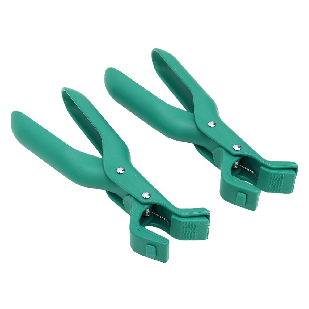 Drfeify Anti Scald Bowl Clip, Hot Plate Gripper for Holding Hot Bowls, Kitchen Tool with One Handed Operation for Home Cooking (Green)