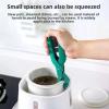 Drfeify Anti Scald Bowl Clip, Hot Plate Gripper for Holding Hot Bowls, Kitchen Tool with One Handed Operation for Home Cooking (Green) view 4